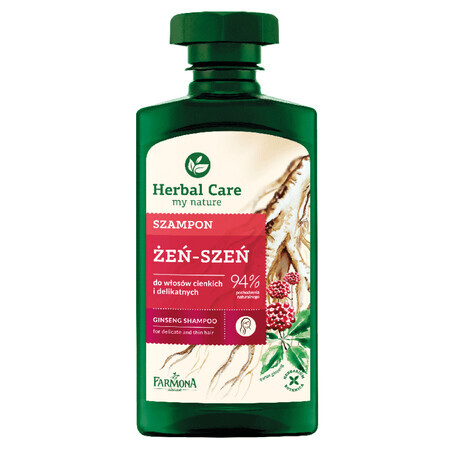 Farmona Herbal Care, shampoo per capelli fini e sottili, ginseng, 330 ml