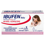 Ibufen Baby 60 mg, supositorios a partir de 3 meses, 5 unidades