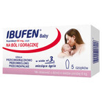 Ibufen Baby 60 mg, supositorios a partir de 3 meses, 5 unidades