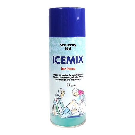 Icemix, hielo artificial en aerosol, preparación para deportistas, 400 ml