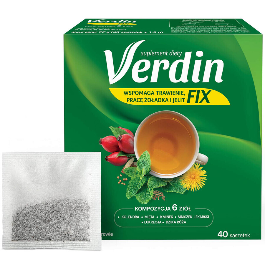 Verdin Fix, 40 sobres