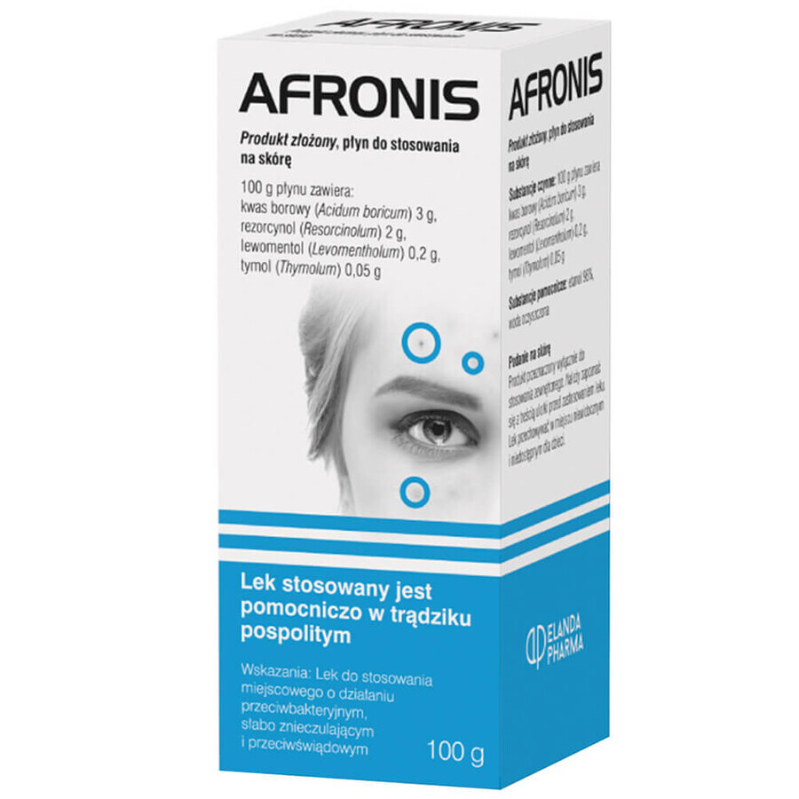 Afronis, líquido anti-acné, 100 g