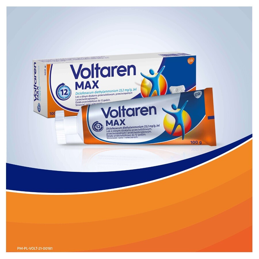 Voltaren Max 23,2 mg/g, gel, 100 g