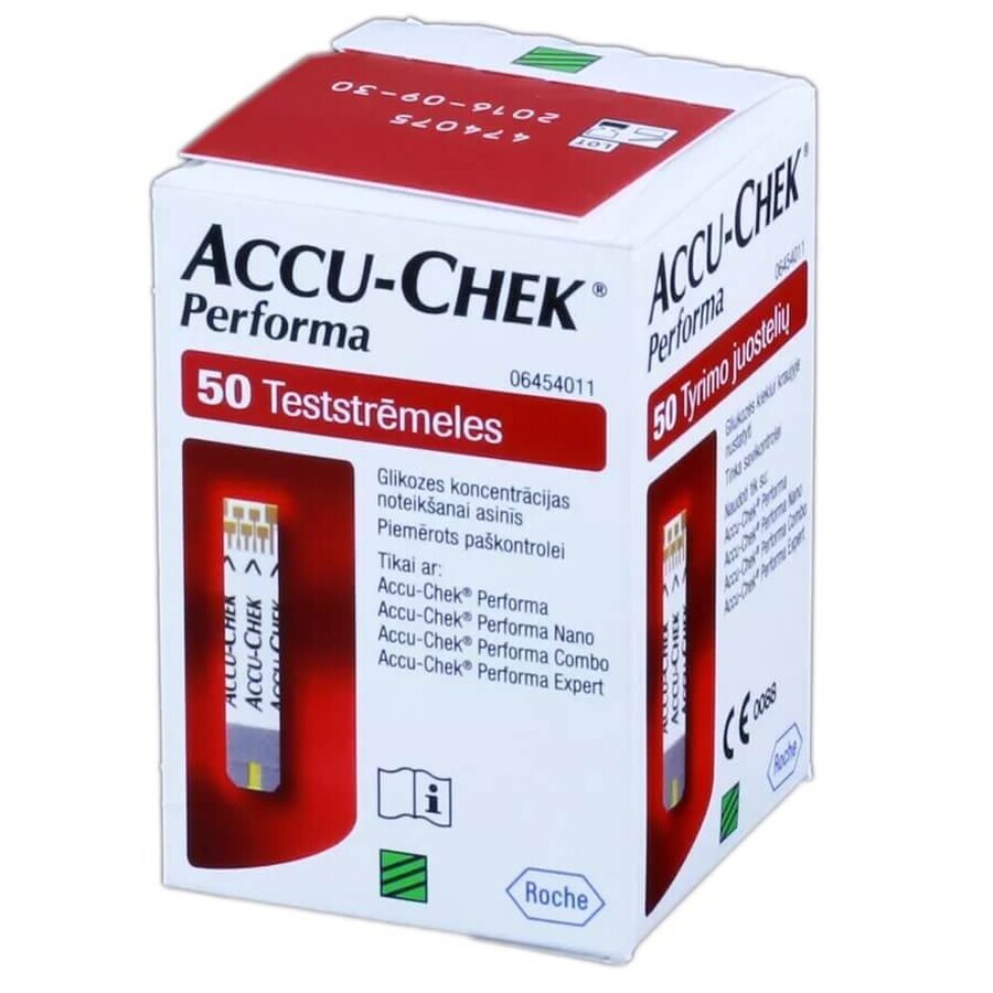 Strisce reattive per glucometro Accu-Chek Performa, 50 pezzi, Roche