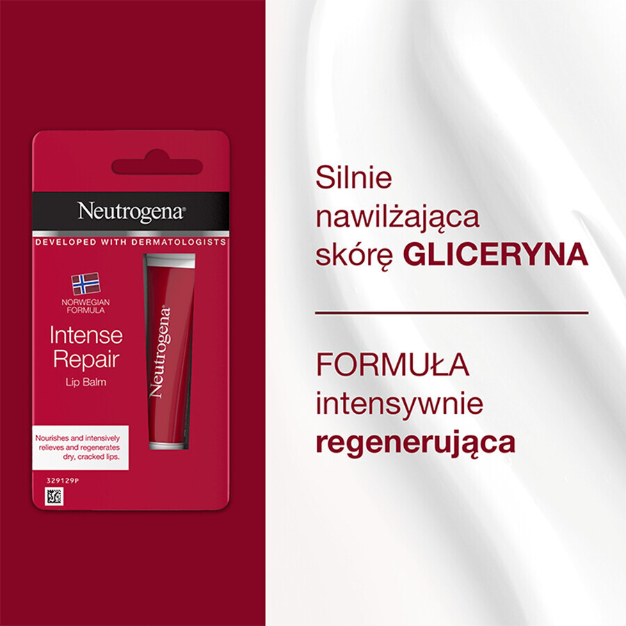 Neutrogena Norwegische Formel, intensiv regenerierender Lippenbalsam, 15 ml