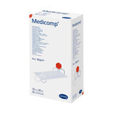 Medicomp, compresas estériles de tejido no tejido, 4 capas, 30 g/m2, 10 cm x 20 cm, 50 unidades