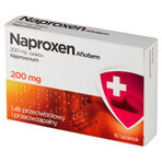 Naproxen Aflofarm 200 mg, 10 comprimés