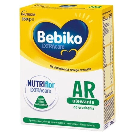 Bebiko AR NutriFlor ExtraCare, pour les nourrissons souffrant de flatulences fréquentes, dès la naissance, 350 g