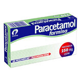 Paracetamol Farmina 250 mg, zetpillen, 10 stuks