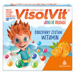 Visolvit Junior Naranja, para niños mayores de 3 años, 10 sobres