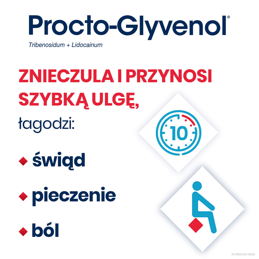 Procto-Glyvenol 400 mg + 40 mg, supposte, 10 pezzi