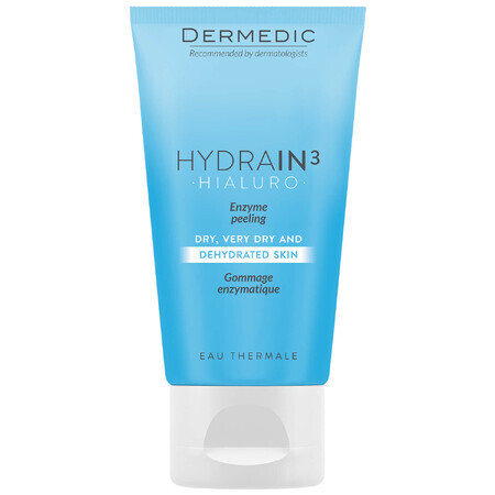 Dermedic Hydrain 3 Hialuro, peeling enzimático, pieles deshidratadas, secas y muy secas, 50 ml