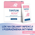 Tantum Rosa 53,2 mg/g, polvo para solución de irrigación vaginal, 10 sobres