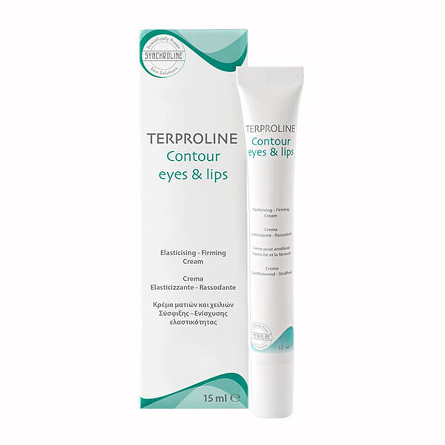 Synchroline Terproline Contour Eyes & Lips, crema elastizante para el contorno de ojos y labios, 15 ml