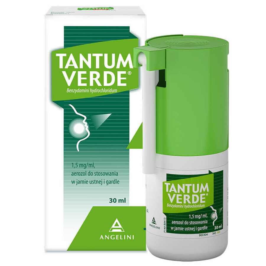 Tantum Verde 1.5 mg/ml, spray for mouth and throat, 30 ml