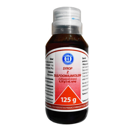 Sirop avec sulfogluvacil 0,39 g/ 5 ml, 125 g