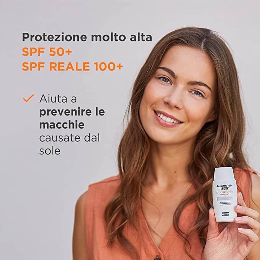 Isdin Spot Prevent Fusion Fluid de protectie solara pentru fata cu SPF 50+  , 50 ml