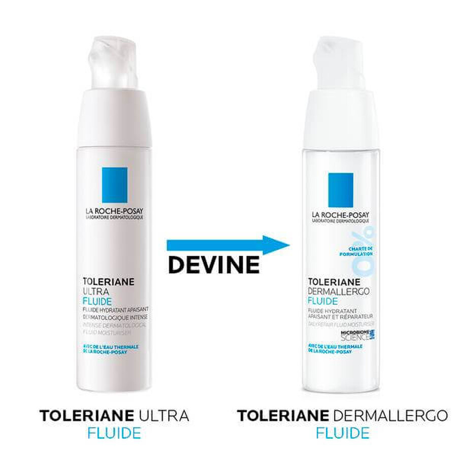 Fluid hidratant, calmant și reparator Toleriane Dermallergo, 40 ml, La Roche-Posay