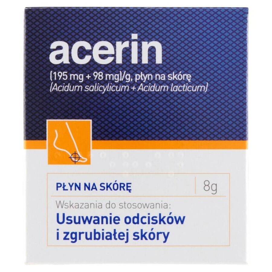 Acerin (195 mg + 98 mg)/g, skin lotion, 8 g