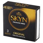 Unimil Skyn Original, latex free condoms, 3 pieces