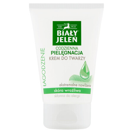 Biały Jeleń Crema facial hipoalergénica, hidratante y calmante, 100 ml