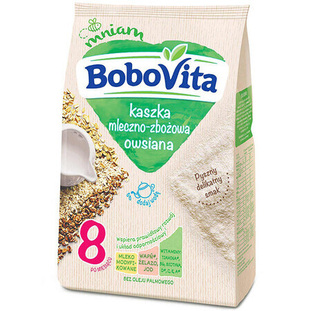 BoboVita Gachas de leche y cereales, avena, después de 8 meses, 230 g