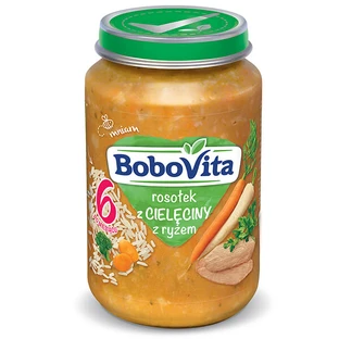 BoboVita Zupa delicado caldo de ternera con arroz, después de 6 meses, 190 g