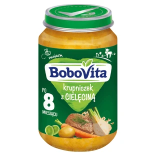 BoboVita Zupka krupniczek z cielęciną, po 8 miesiącu, 190 g