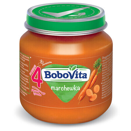 BoboVita Lunch, zanahoria, después de 4 meses, 125 g