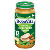 BoboVita Dinner, plat au poulet et aux épinards, après 12 mois, 250 g