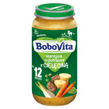 BoboVita Dinner, verdure in un piatto con carne di vitello, dopo 12 mesi, 250 g