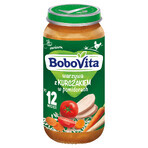 BoboVita Lunch, groenten met kip in tomaat, na 12 maanden, 250 g