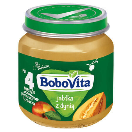 Postre BoboVita, manzana y calabaza, después de 4 meses, 125 g