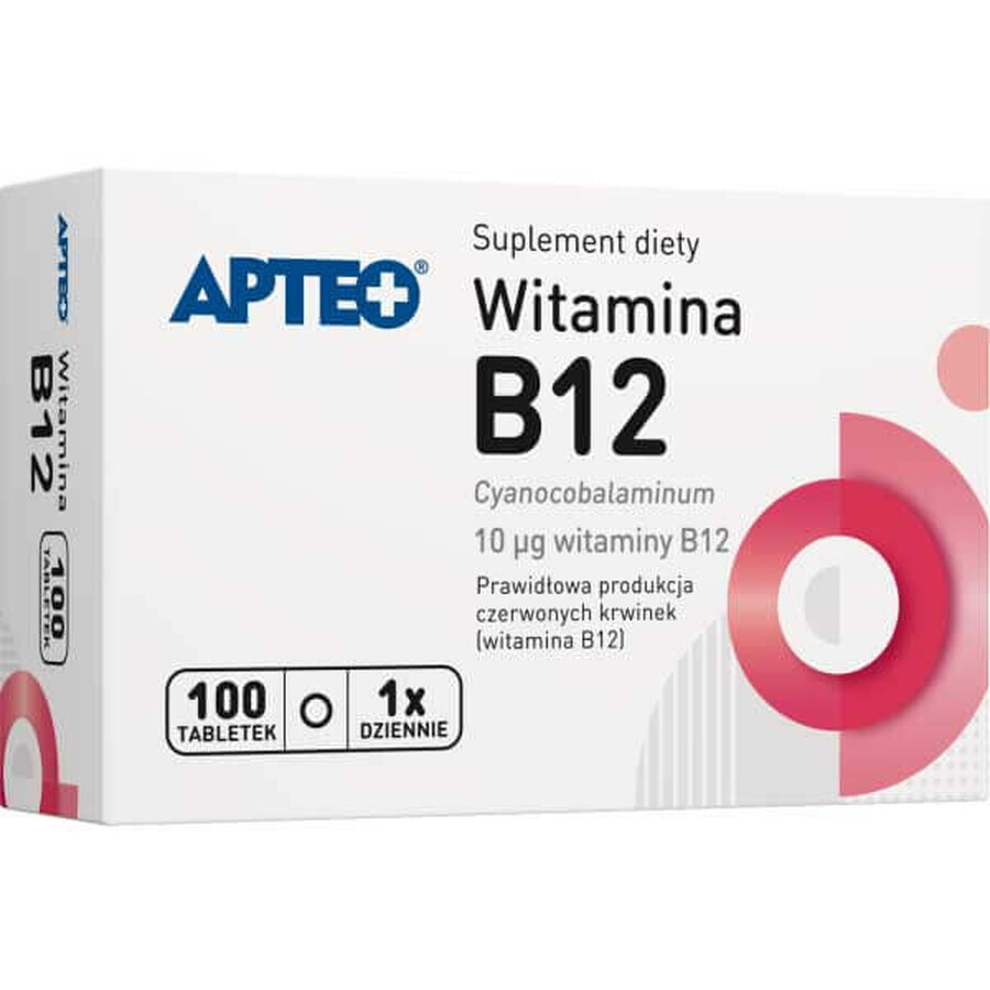 Apteo Vitamine B12 10 µg, 100 tabletten