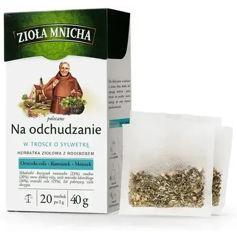 Herbapol Zioła Mnicha Na Odchudzanie, ceai de plante cu roobios, 2 g x 20 plicuri