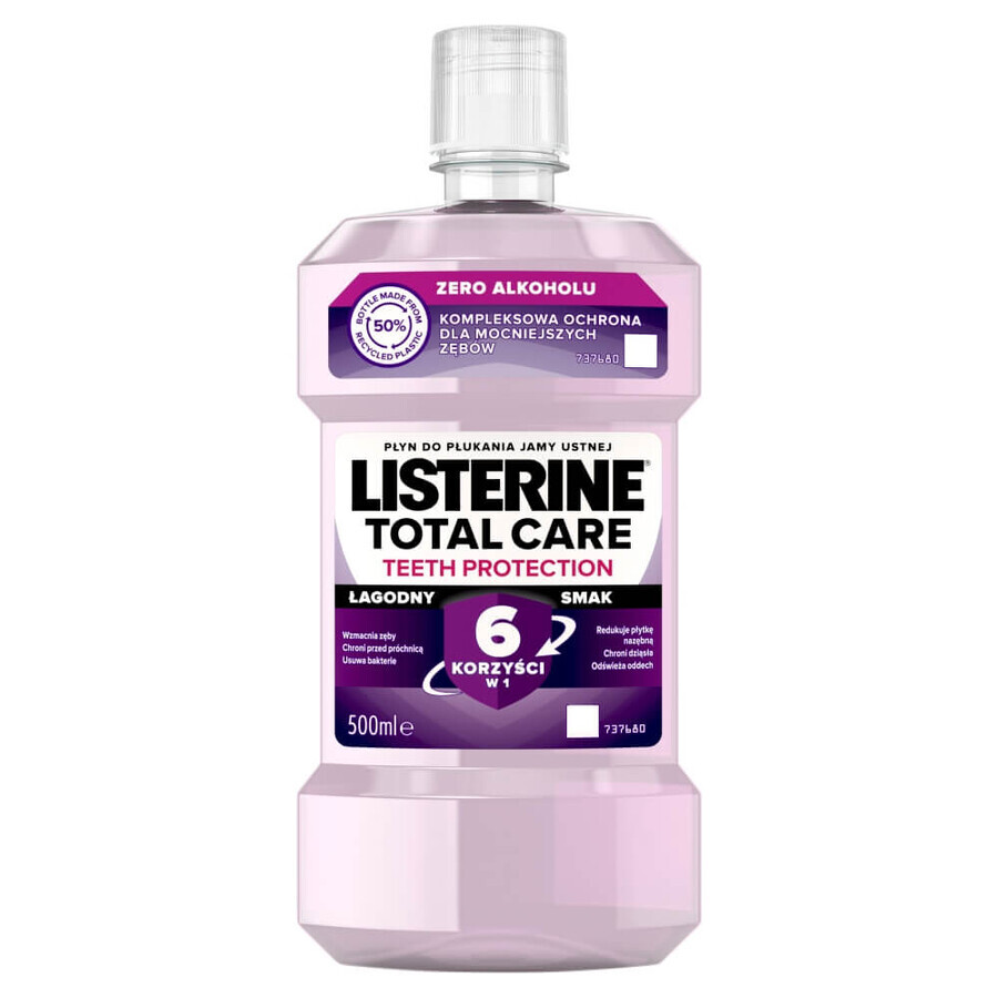 Listerine Total Care Zero, enjuague bucal, 500 ml