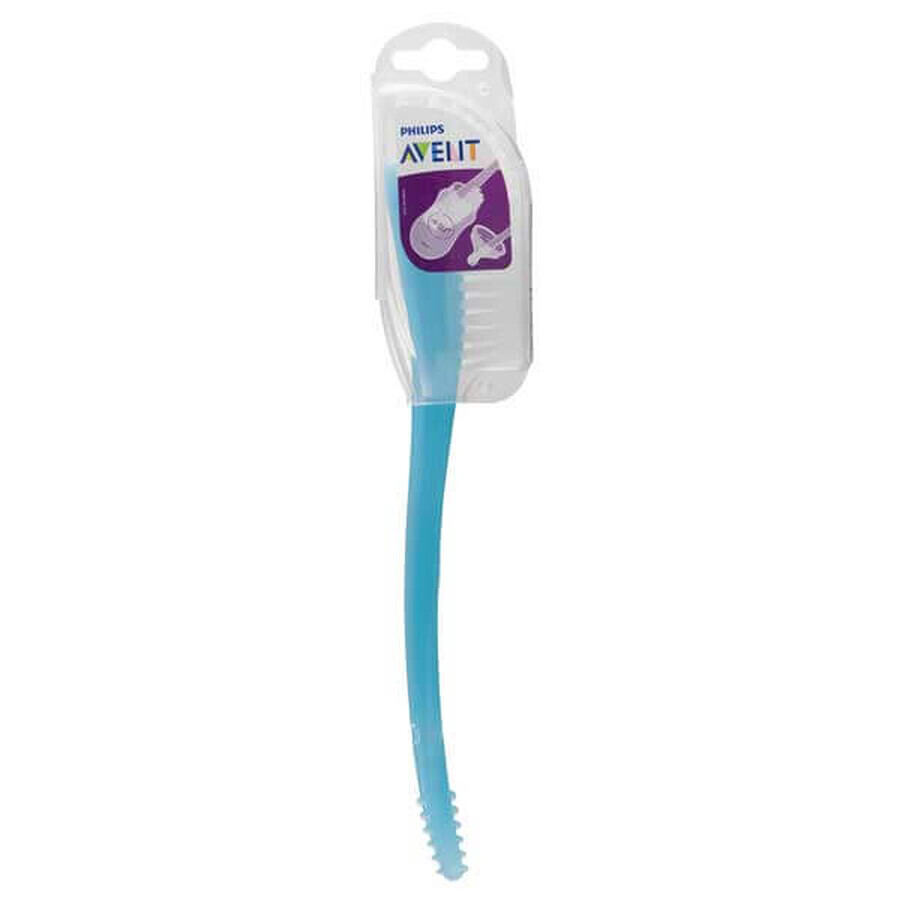 Avent bottle and teat brush, blue, SCF145/06, 1 pc