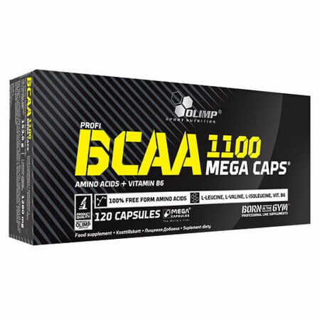 Olimp BCAA 1100 Mega Caps, 120 cápsulas