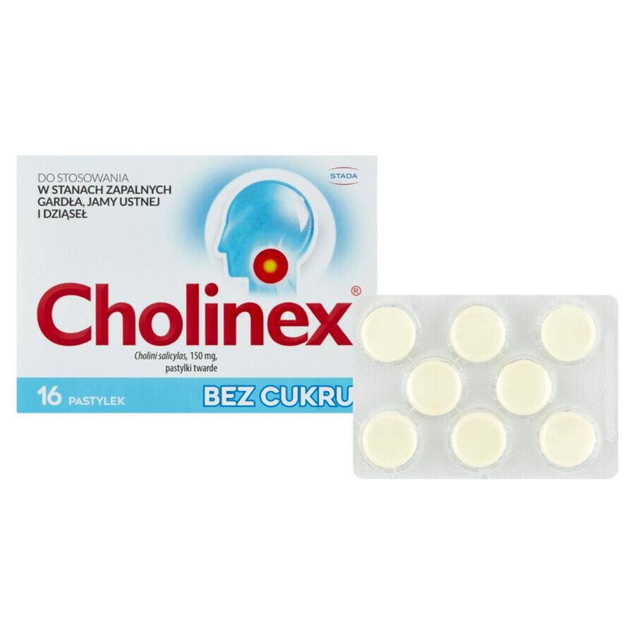 Cholinex 150 mg, sugar free, 16 tablets