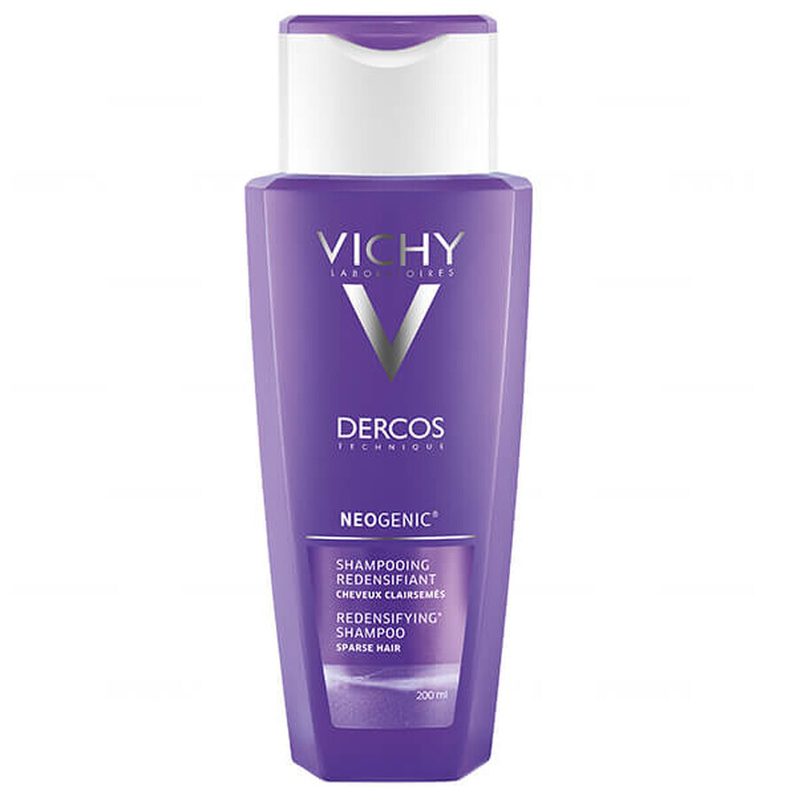 Vichy Dercos Neogenic, champú para restaurar la densidad capilar, 200 ml