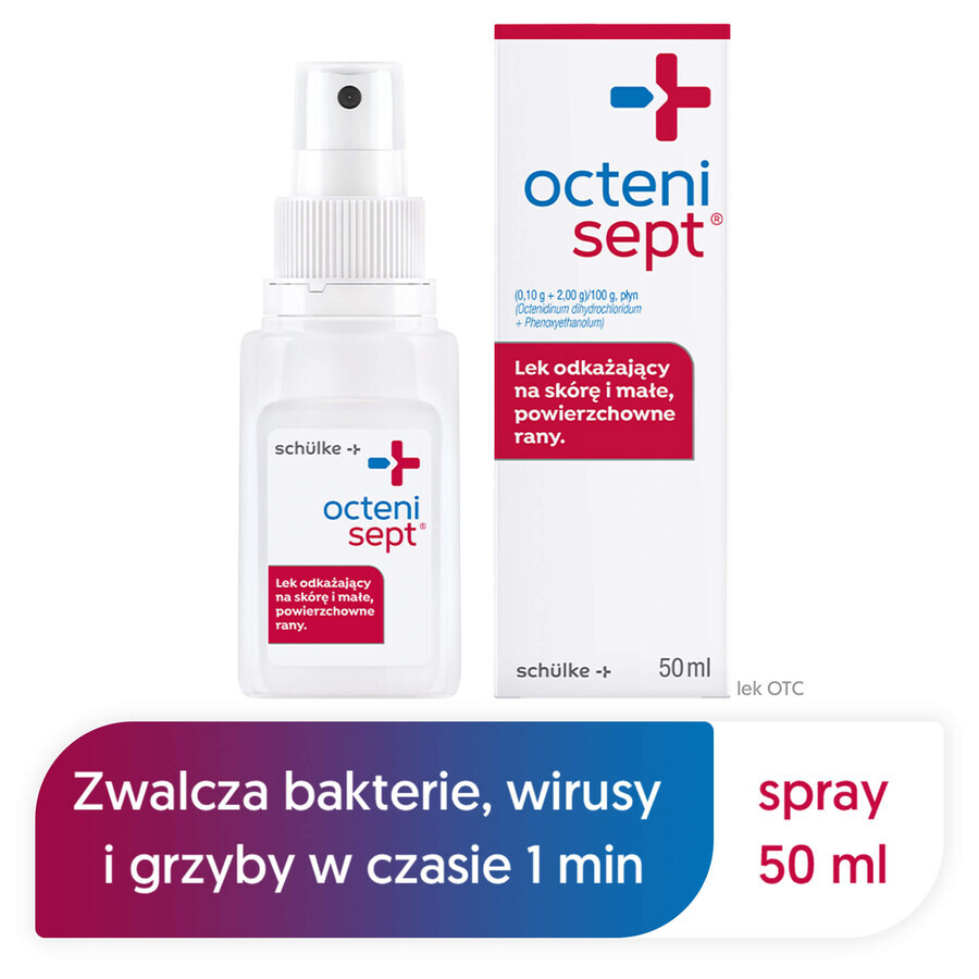 Octenisept (0,10 g + 2 g)/ 100 g, liquido, 50 ml