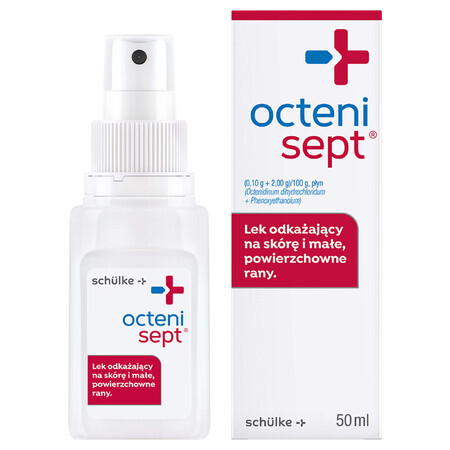 Octenisept (0,10 g + 2 g)/ 100 g, liquido, 50 ml