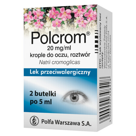 Polcrom 20 mg/ml, Augentropfen, Lösung, 2 x 5 ml