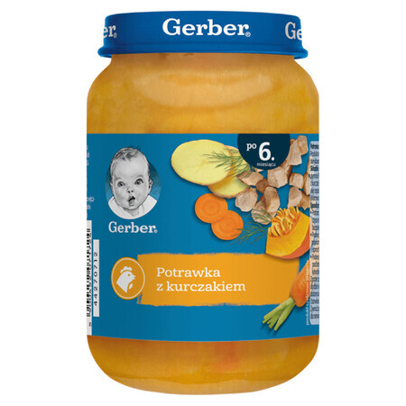 Gerber Lunch, pui în tocană cu legume, după 6 luni, 190 g