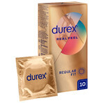 Durex Real Feel, preservativos lisos sin látex, 10 piezas