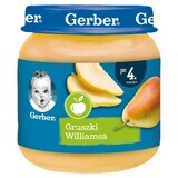 Gerber, Postre, Peras Williams, después de 4 meses, 125 g