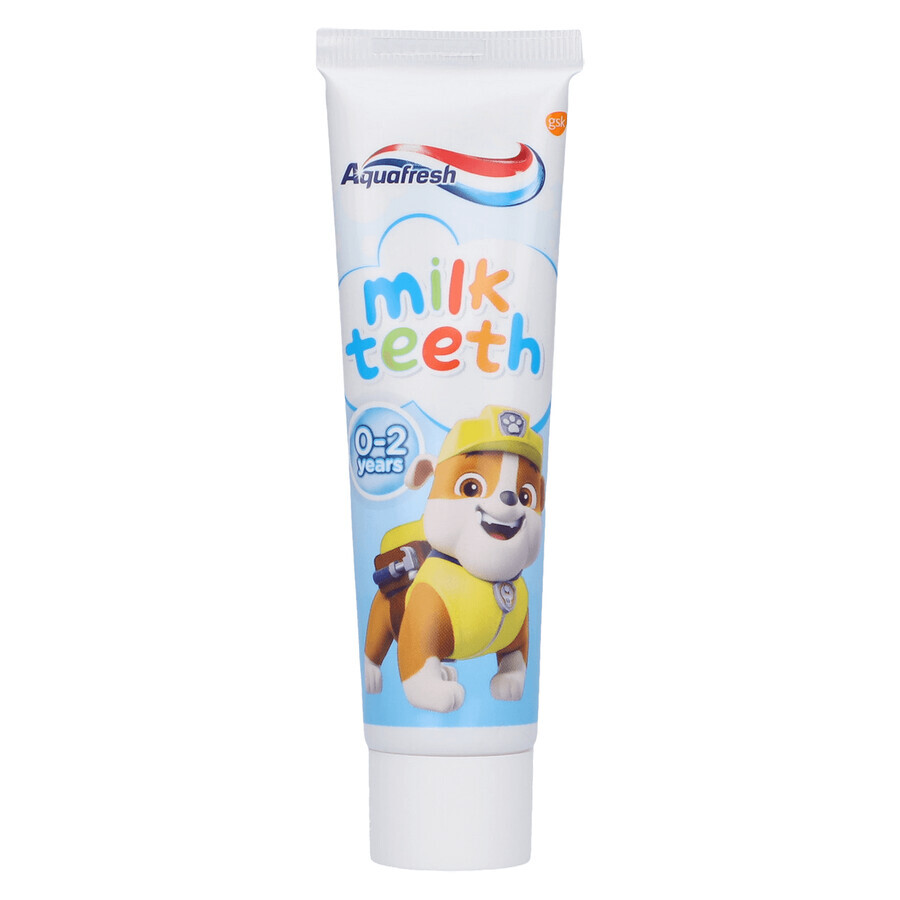 Aquafresh Milk Teeth, pasta dentífrica para niños, 0-2 años, 50 ml