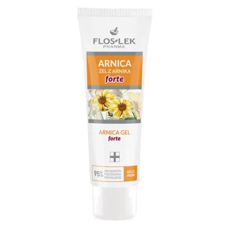 Flos-Lek Arnica, Arnica gel Forte, pentru capilare dilatate, vânătăi, umflături, umflături, 50 ml