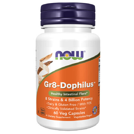 Now Foods GR-8 Dophilus, 60 cápsulas vegetales