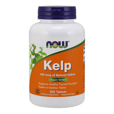 Now Foods Kelp, 200 comprimidos